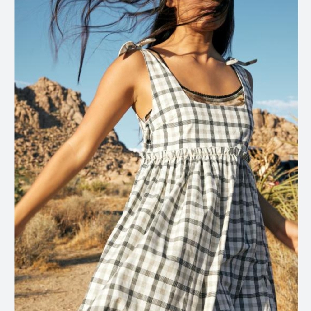 Urban Outfitters Black and White Plaid Top